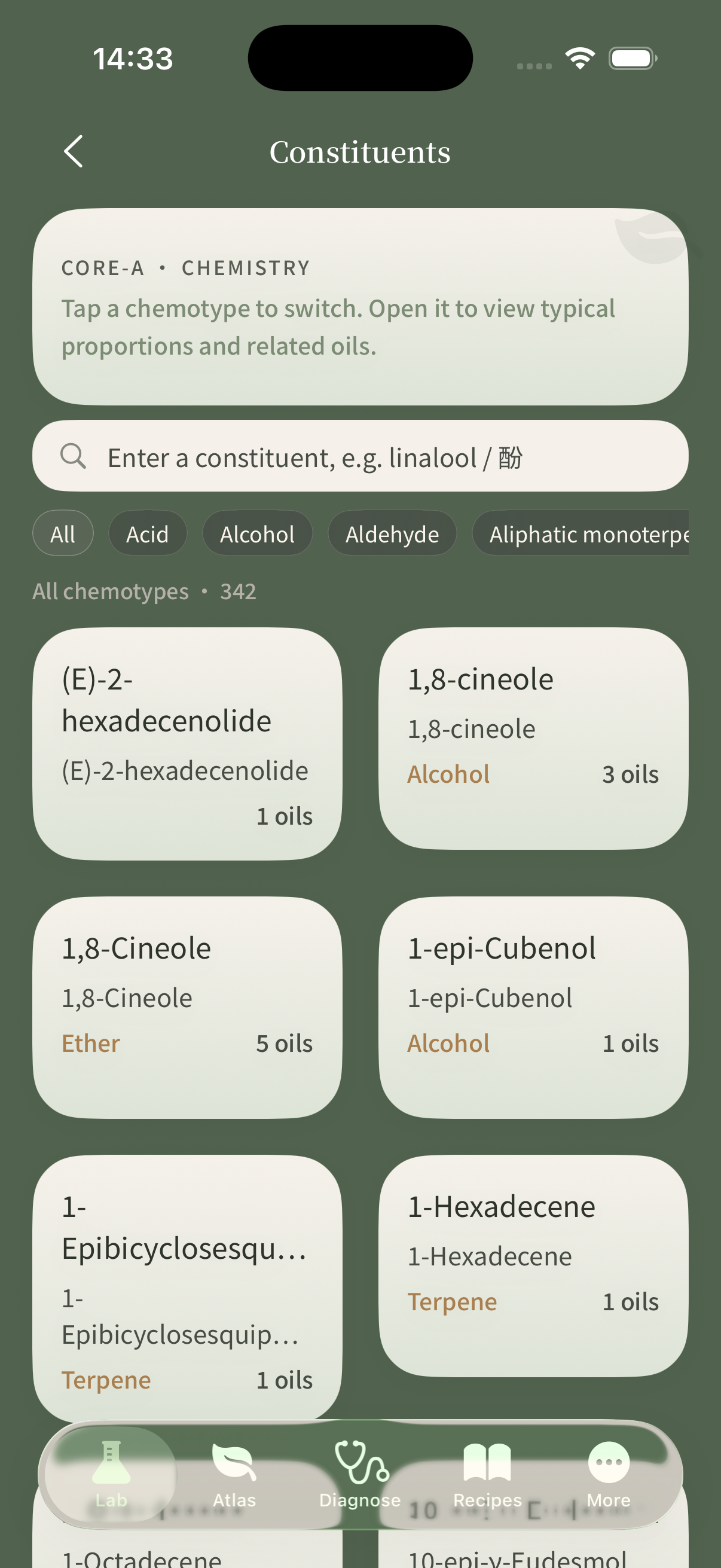 Constituent lookup