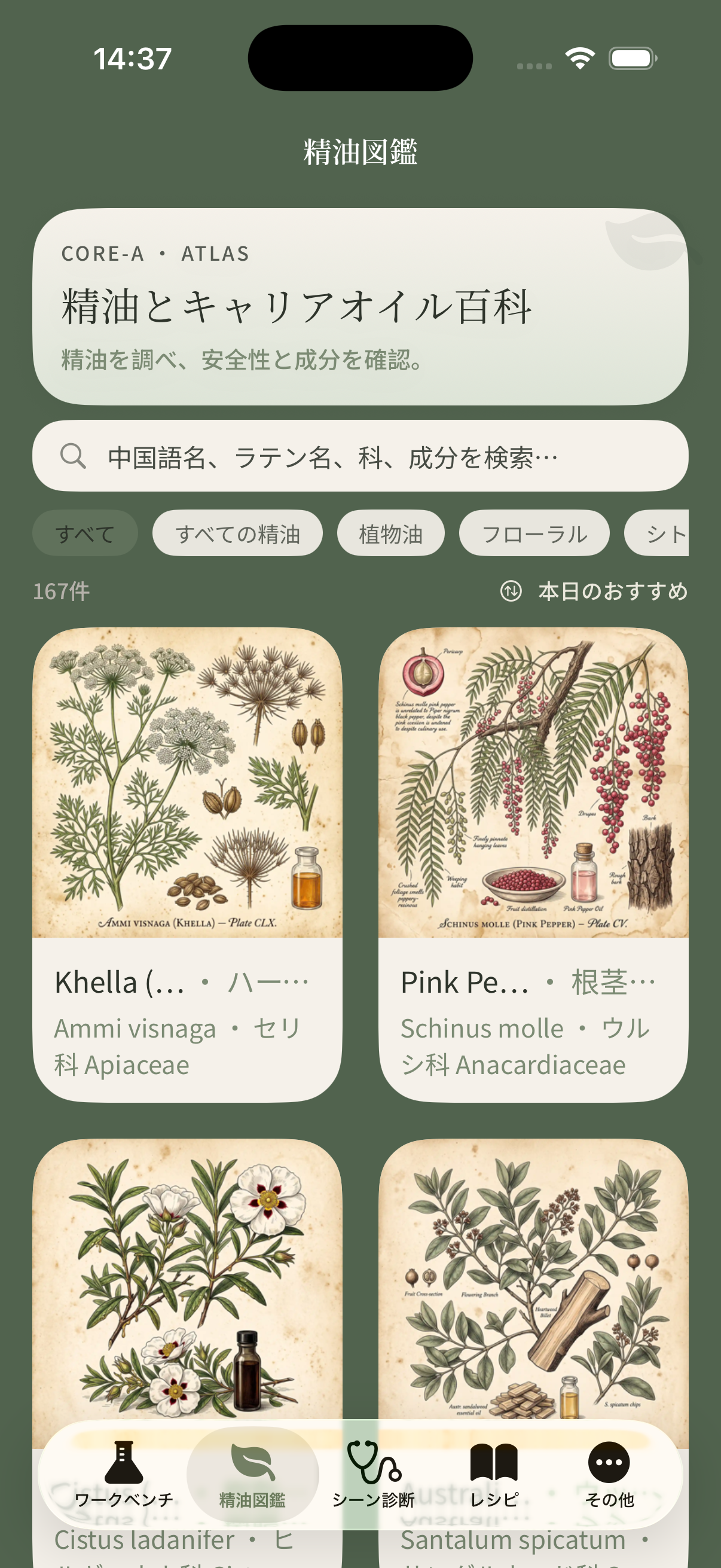 精油アトラス一覧